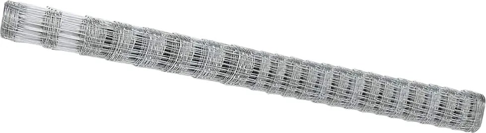 vidaXL Gard pentru câmp Argintiu 25 x 1,6 m Oțel galvanizat