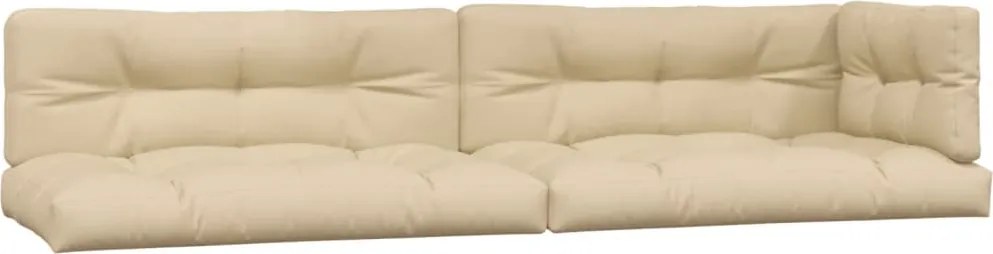 vidaXL Perne de paleți, 5 buc., bej, material textil