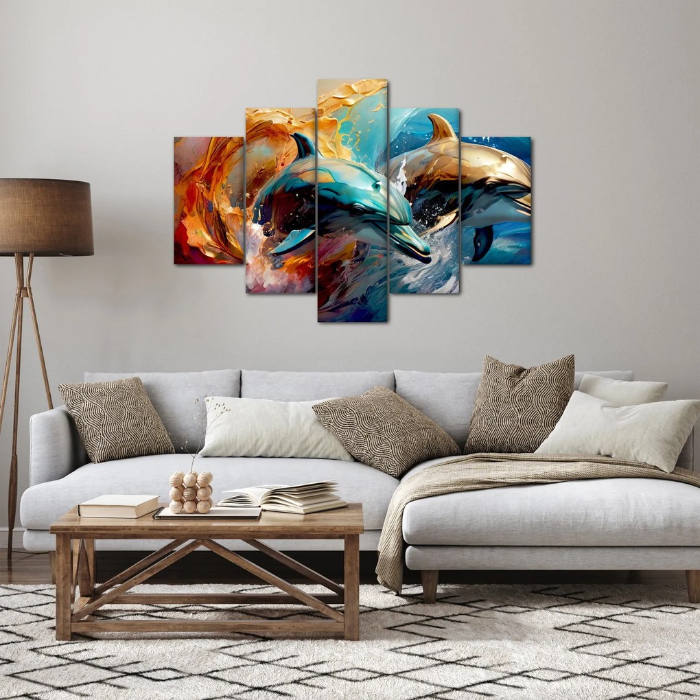 Tablou - Pictură de delfin (150x105 cm)