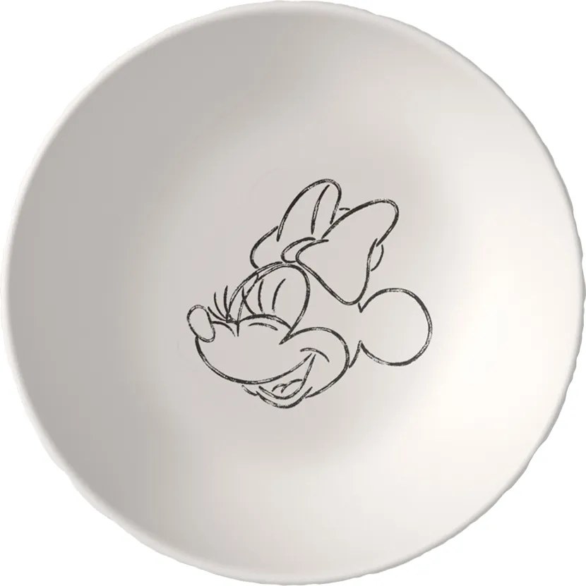 Bol de desert Villeroy & Boch Manufacture Rock alb - Mickey Mouse