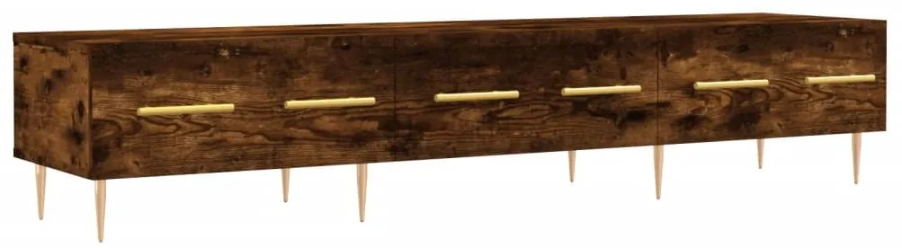 vidaXL Dulap TV, stejar fumuriu, 150x36x30 cm, lemn prelucrat