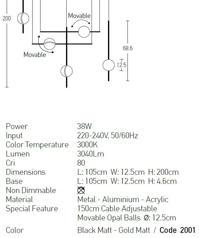 Lustra LED moderna design deosebit Roxie