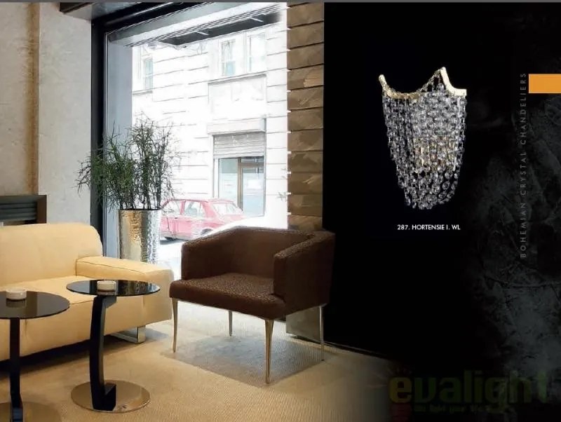 Aplica de perete Cristal Bohemia Exclusive Hortensie I. WL CE
