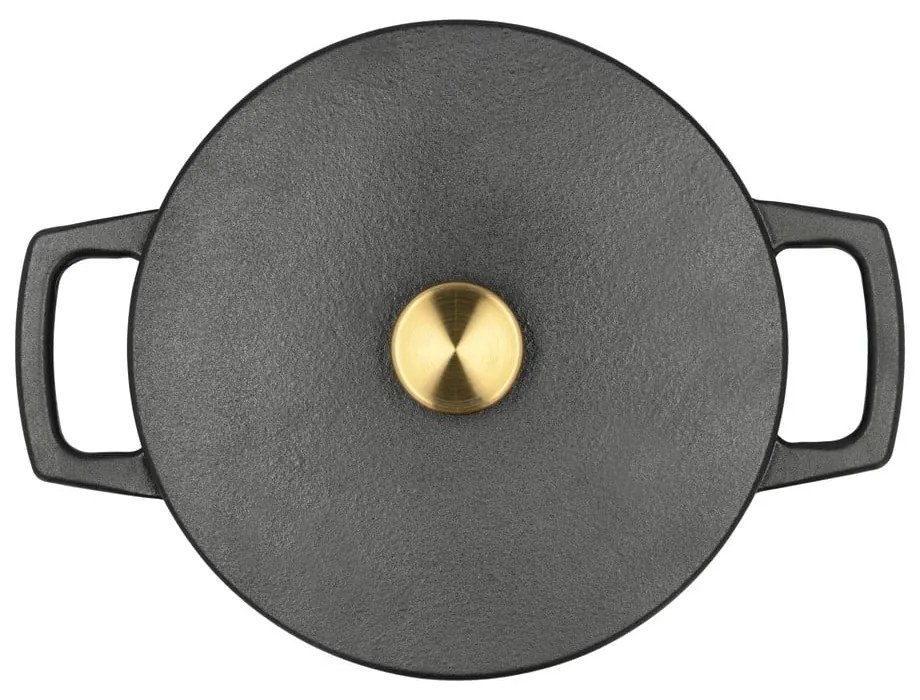 Oală cu capac din fontă 3,6 l adecvată pentru plita cu inducție – Holm