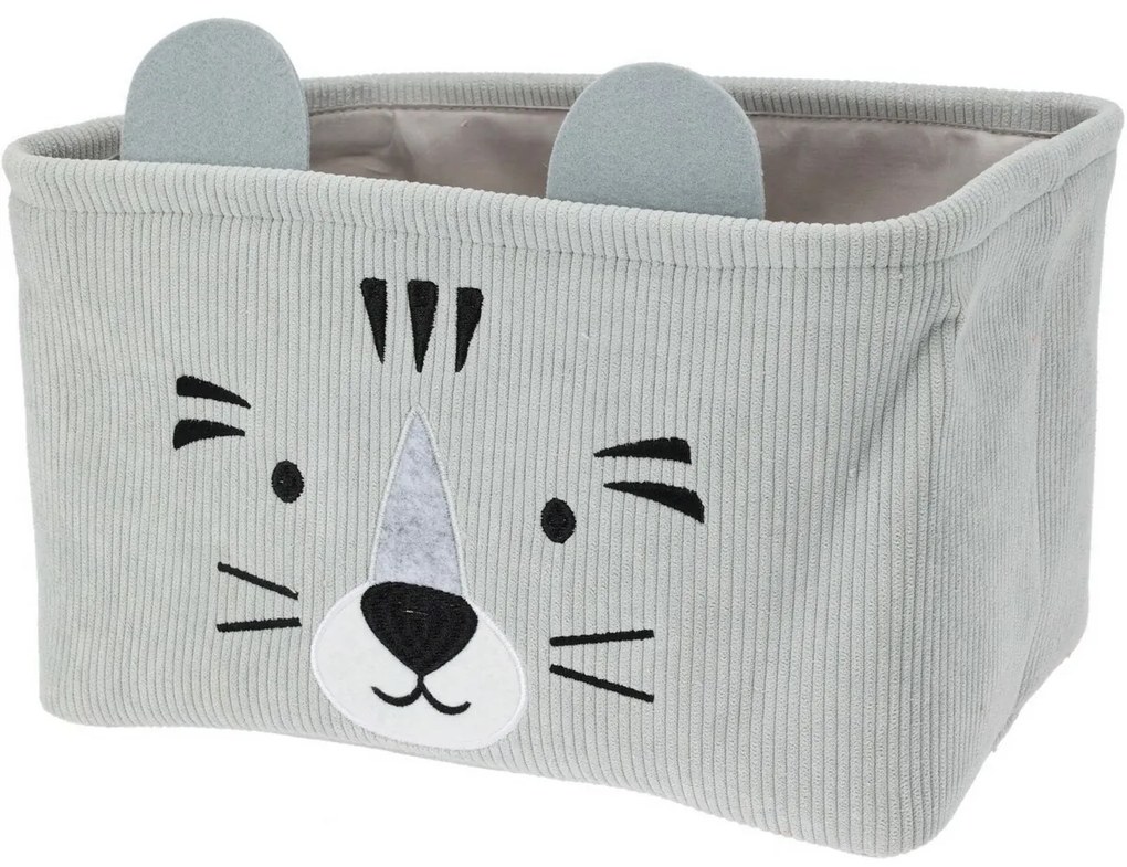 Hatu Set de coșuri textile pentru copii, gri , 2buc