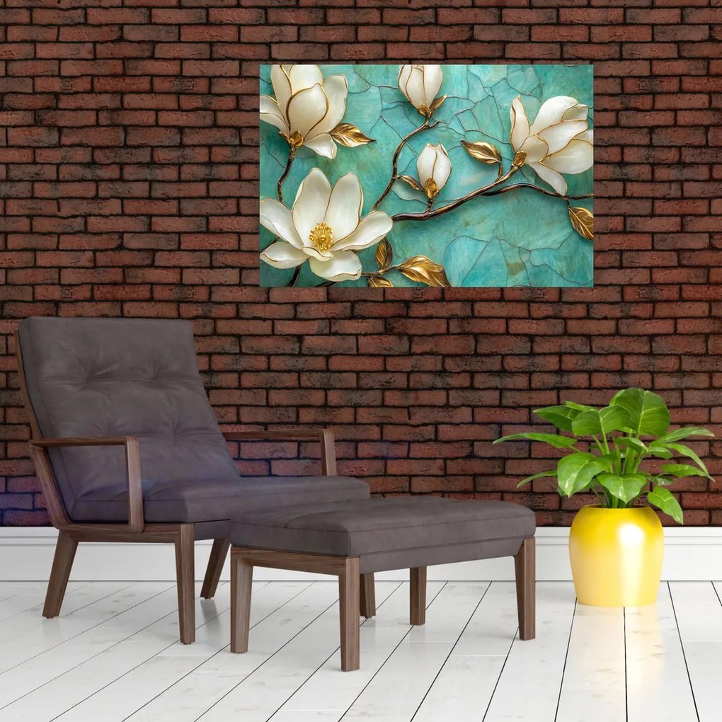 Tablou - Magnolii 3D (90x60 cm)
