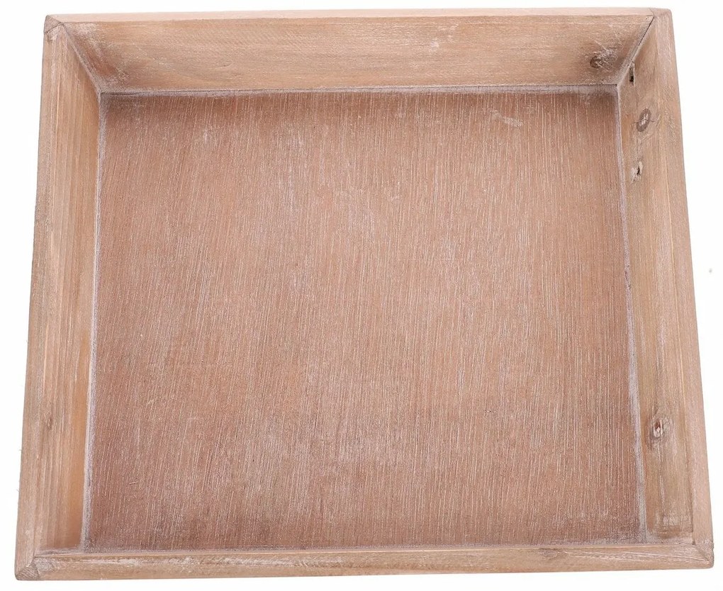 Tava din lemn Riaza maro, 26 x 26 x 3 cm