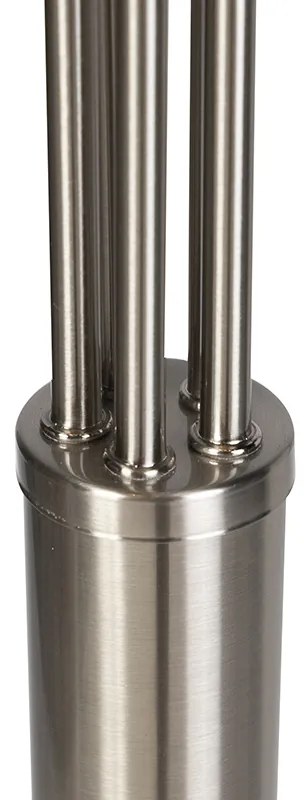 Lampă de podea de design din oțel cu 5 lumini - Sixties Marmo