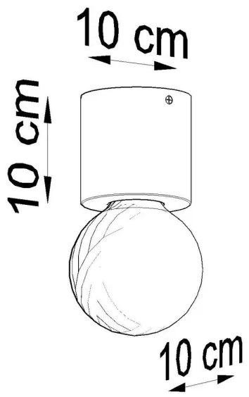 Plafonieră SALGADO 1×E27/60W/230V lemn