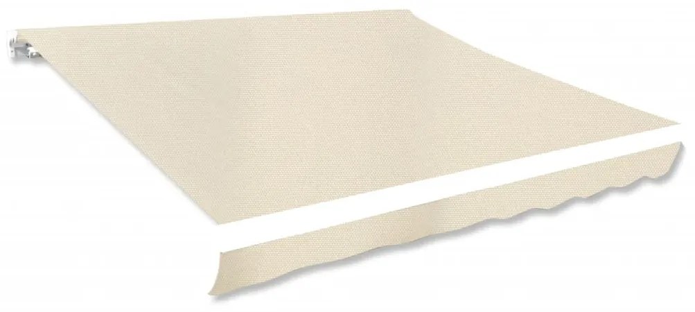 vidaXL Pânză de copertină, crem, 3 x 2,5 m, (cadrul nu este inclus)