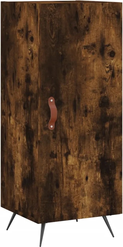 vidaXL Servantă, stejar fumuriu, 34,5x34x90 cm, lemn compozit