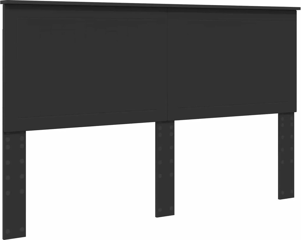 vidaXL Tăblie cap cu headboard Stejar Negru 160 cm Lemn compozit