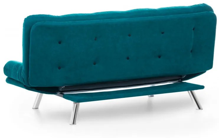 Canapea Extensibilă cu 3 Locuri Misa Sofabed, Verde Petrol