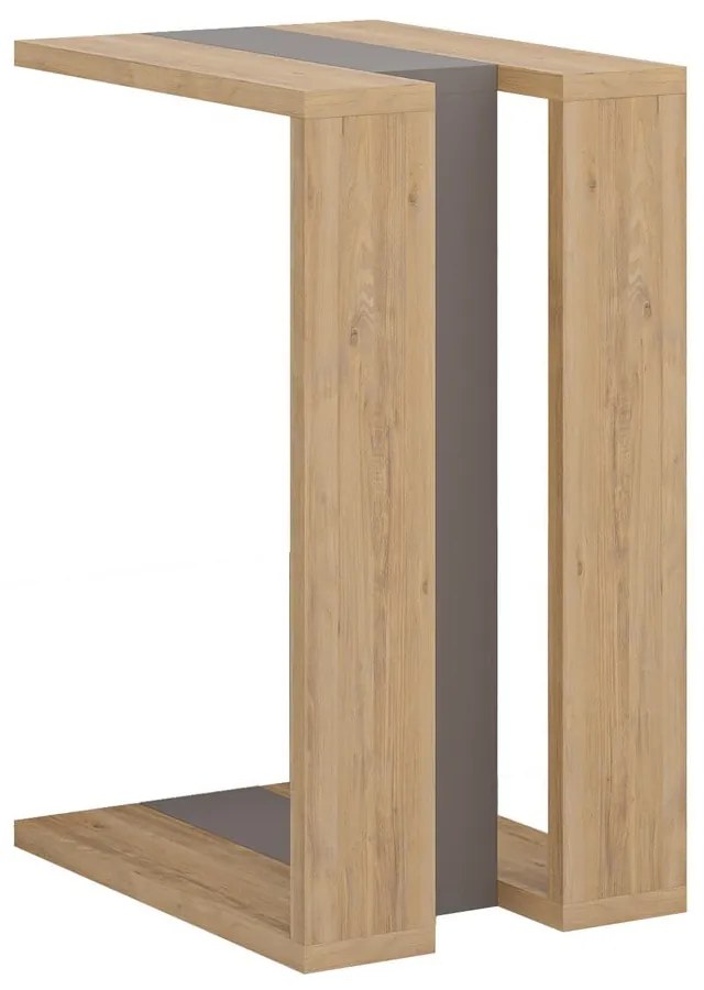 Măsuță auxiliară cu aspect de lemn de stejar 40x30 cm Macha – Marckeric