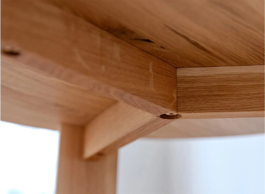 Măsuță lemn masiv rotundă Monte Ø71×34 cm