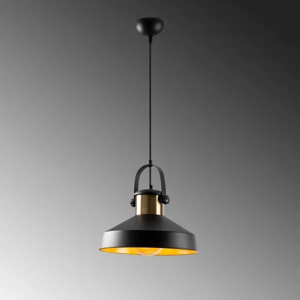 Pendul pe cablu DODO 1xE27/40W/230V negru/bronz