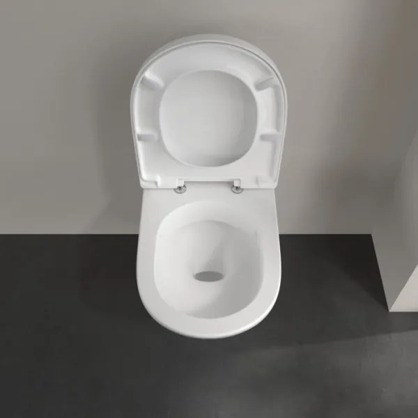 Villeroy & Boch O.NOVO 5660HR01 - Vas WC suspendat cu capac SoftClose, ceramică/albă