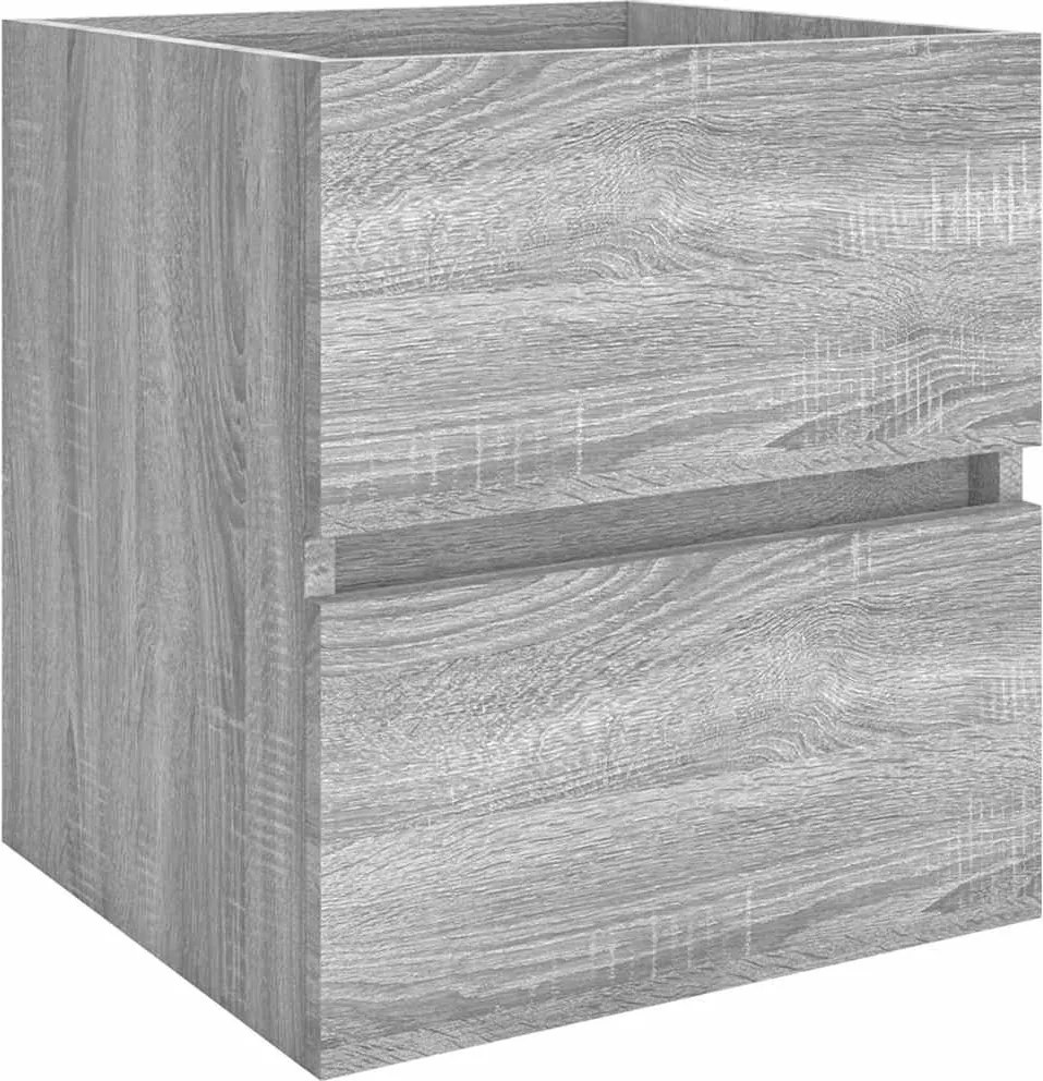 vidaXL Dulap de chiuvetă, sonoma gri, 41x38,5x45 cm, lemn prelucrat