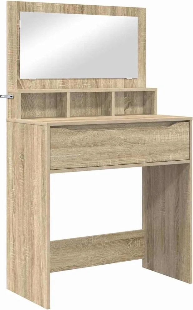 vidaXL Mese de toaletă pentru dormitor cu sertar Stejar Sonoma