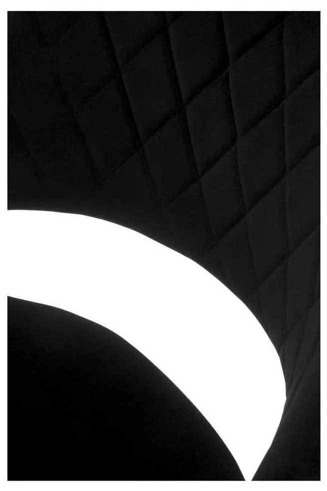 Scaun de bar Hazel, negru / nuc