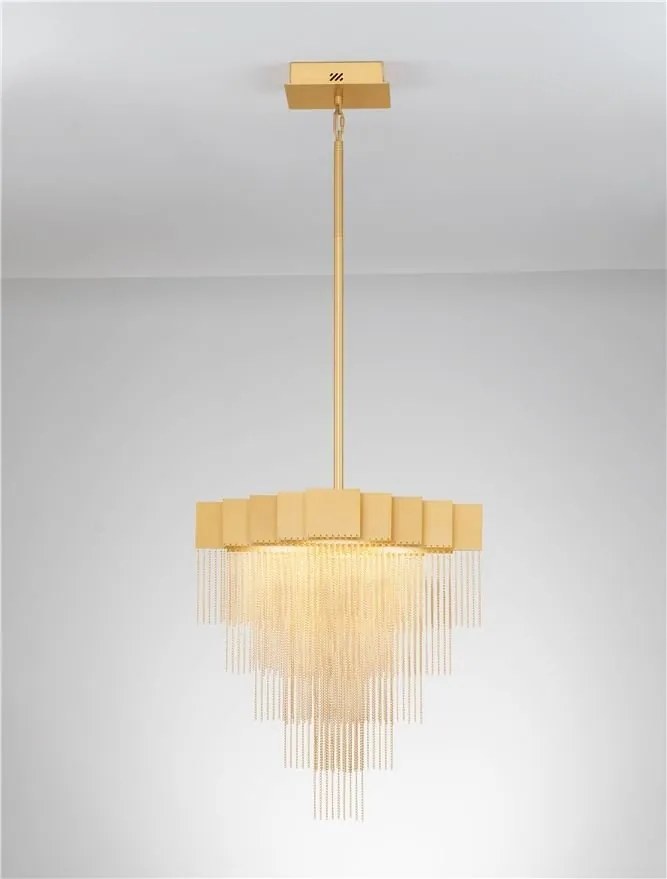 Lustra LED suspendata design modern REVIA aurie