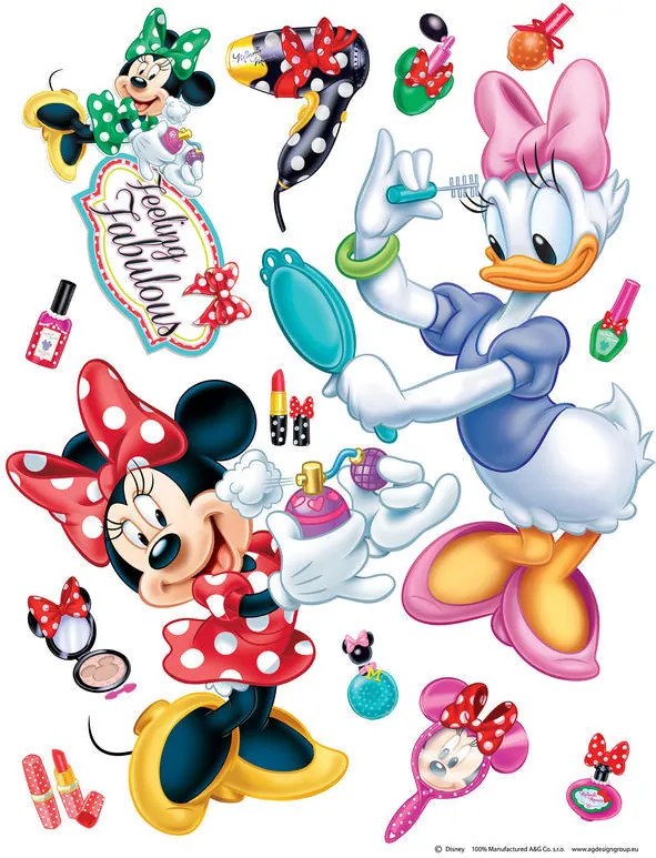 AG Design Minnie Mouse Disney - autocolant de perete 65x85 cm