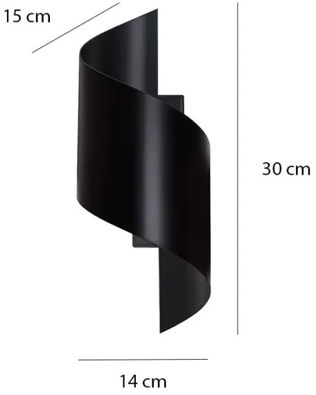 Aplică SPINER 1xG9/8W/230V negru