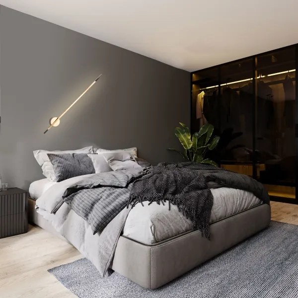 Aplică LED de exterior MAXLIGHT W0297 SPIDER LED/8,4W/230V IP44 auriu