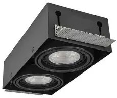 Spot incastrabil directionabil tavan/plafon NOVA GIPS 2 negru