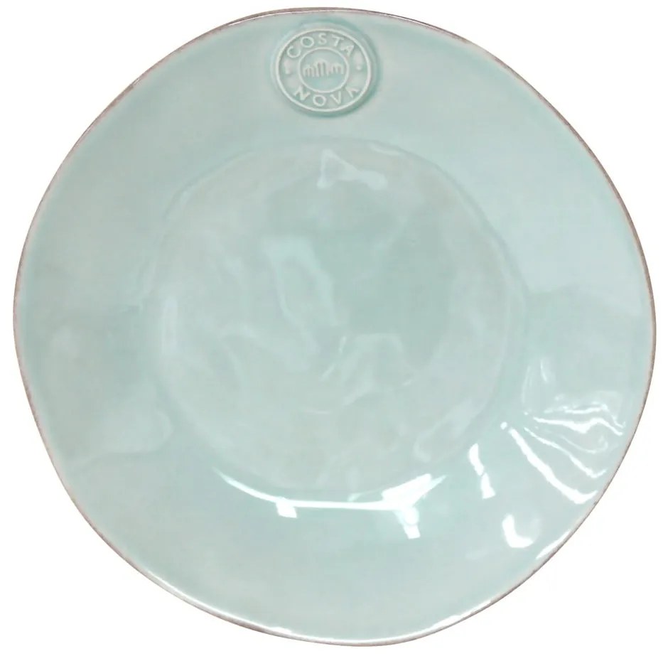 Farfurie din gresie ceramică pentru desert Costa Nova Blue, ⌀ 21 cm, turcoaz