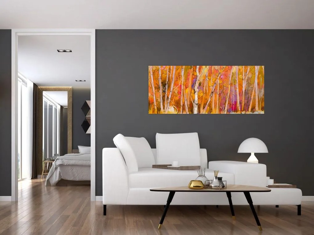 Tablou - Pădurea toamna (120x50 cm)