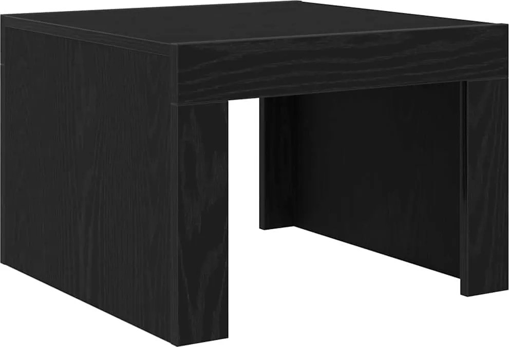 vidaXL Masă de cafea Stejar Negru 50 x 50 x 35 cm Lemn compozit