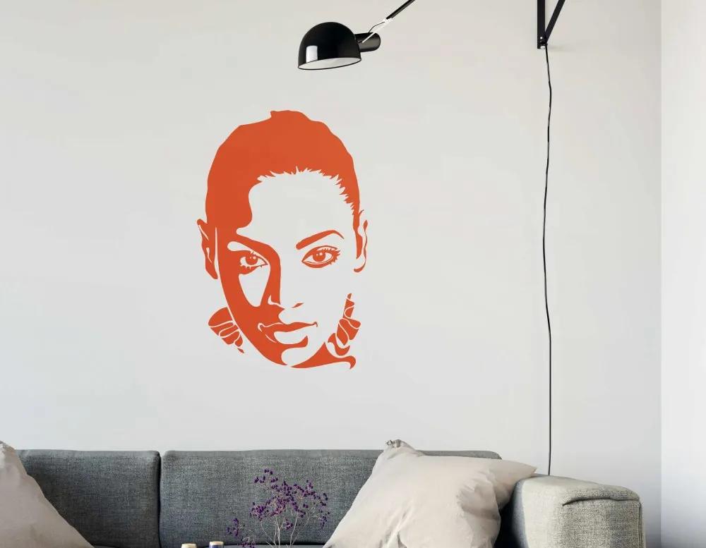 GLIX Beyoncé - autocolant de perete Portocaliu 40 x 60 cm