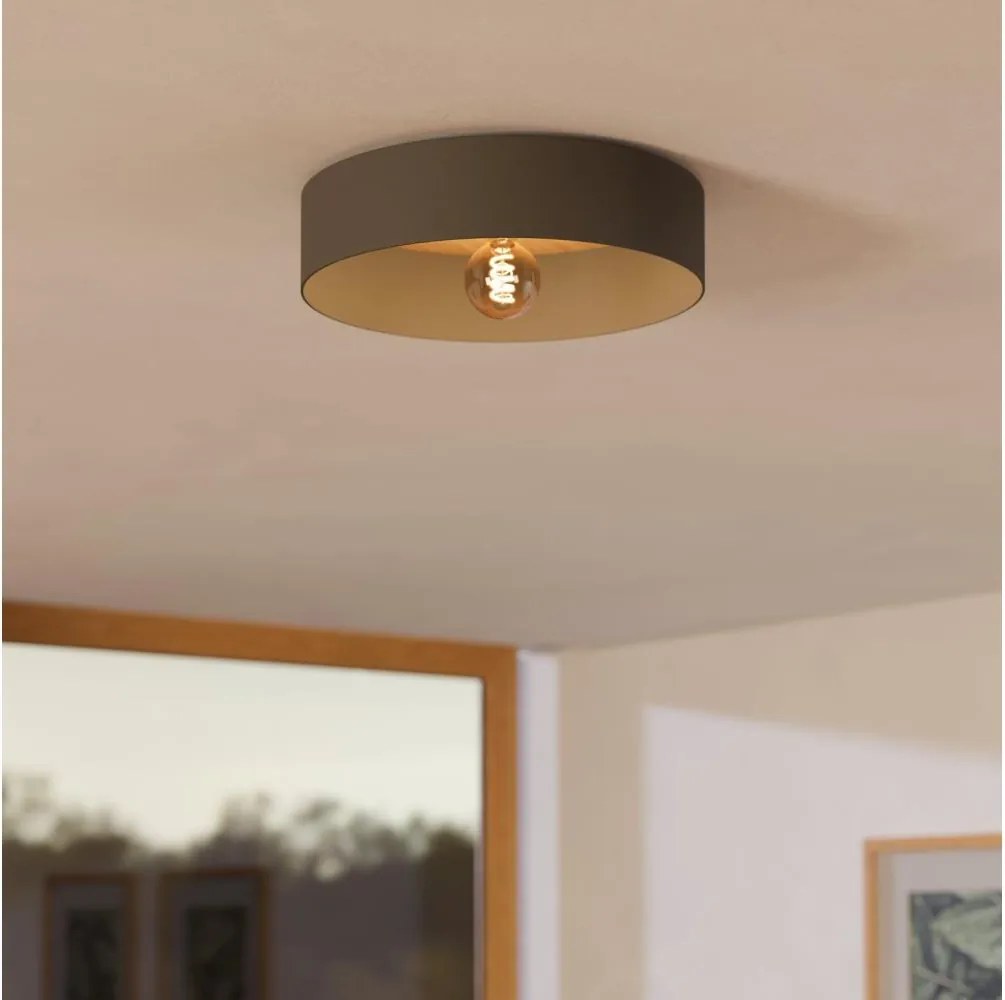 Plafonieră Eglo 901745 DUAIA 1xE27/40W/230V gri