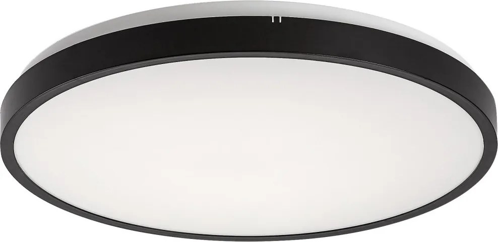 Plafoniera pentru baie, Protectie IP44 Alenzo D-42cm negru, alb