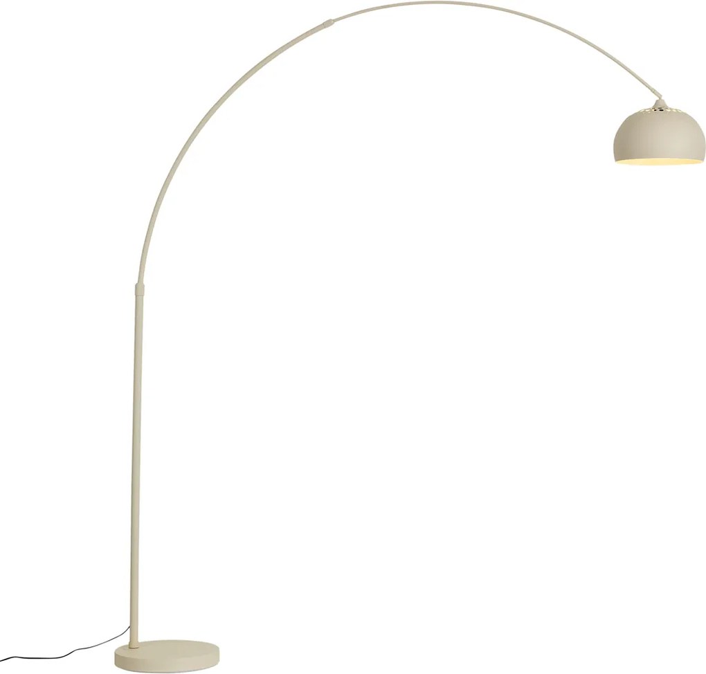 Lampă cu arc modernă bej cu bază de marmură - XXL