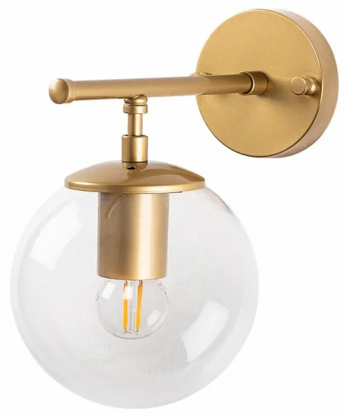 Aplica de Perete Roe - 10720, Soclu E14, Max. 40W, Culoare Auriu