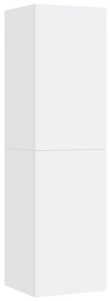 803362 vidaXL Comodă TV, alb, 30,5x30x110 cm, lemn prelucrat
