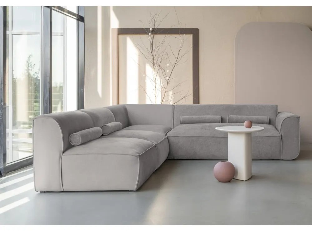 Colțar gri deschis (cu colț pe partea stângă ) Flex Felix – Miuform