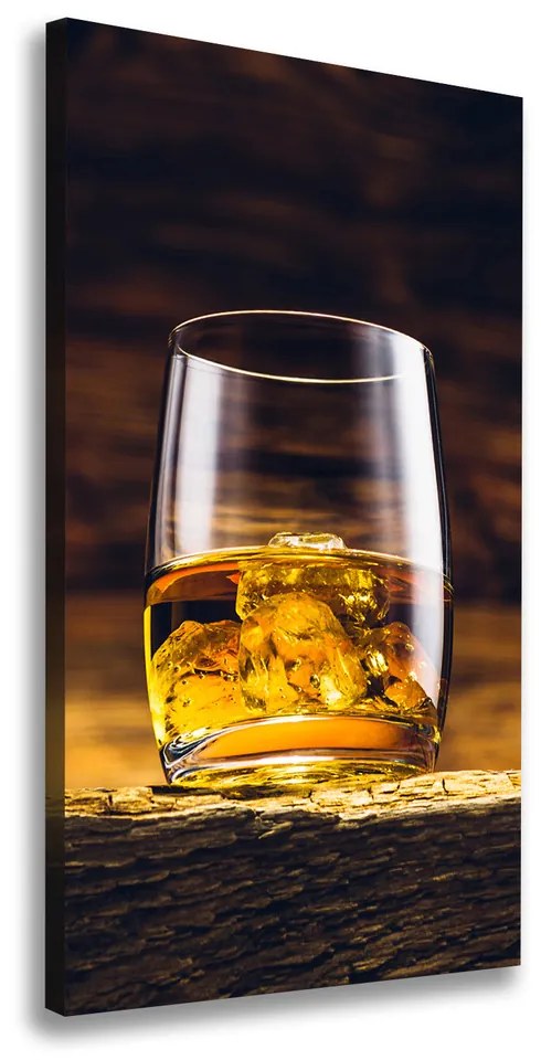 Print pe canvas Bourbon într-un pahar