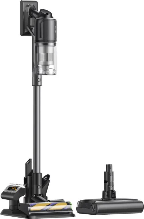 Aspirator vertical fara fir Dreame R20 Ultra AquaCycle, 200AW, 5 trepte , 0,35/0,4/0,6 L, 90 min, HEPA, Afisaj LCD, Motor fara perii, Negru