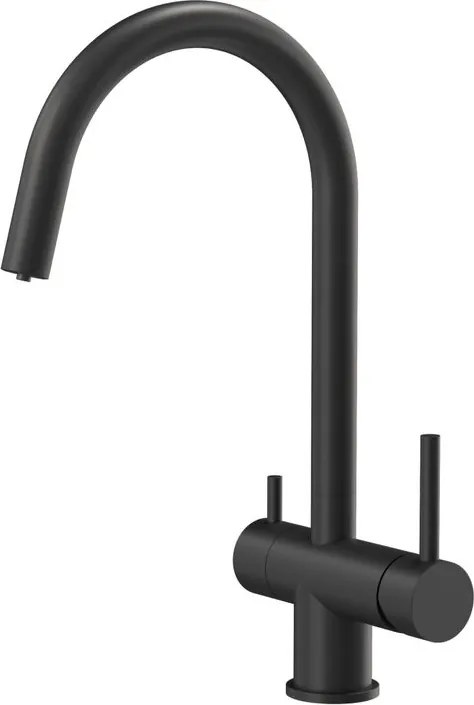 Baterie de bucatarie REA Caren negru