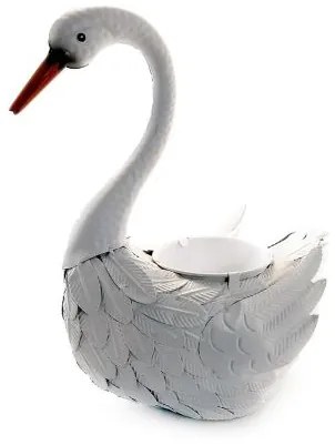 Decoratiune gradina, metalica, gasca, 35x18x43 cm