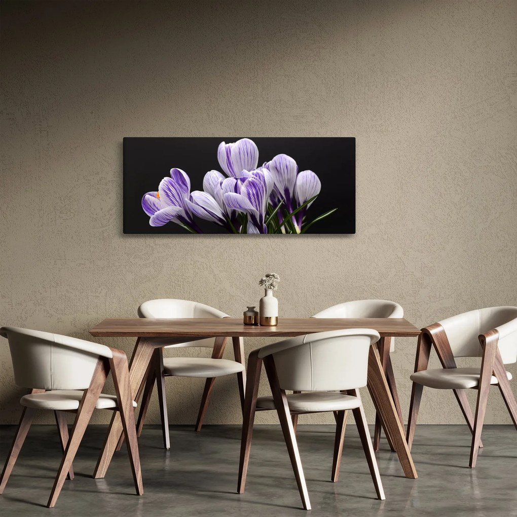 Tablou - Crocus violet (120x50 cm)