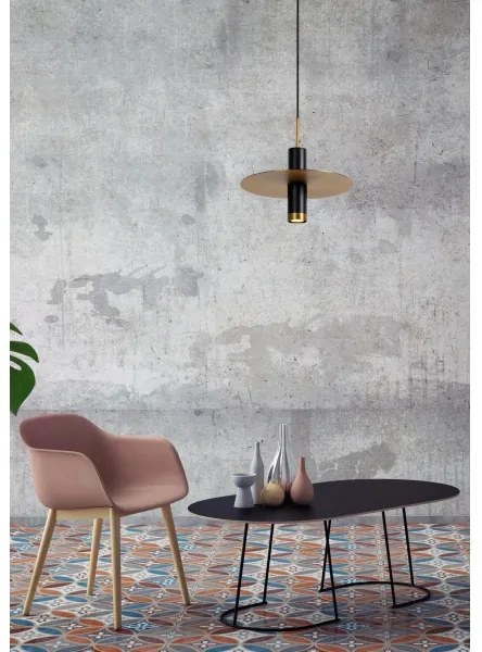 Lustră pe cablu SELIN 1xGU10/35W/230V neagră Lucide 03322/01/30