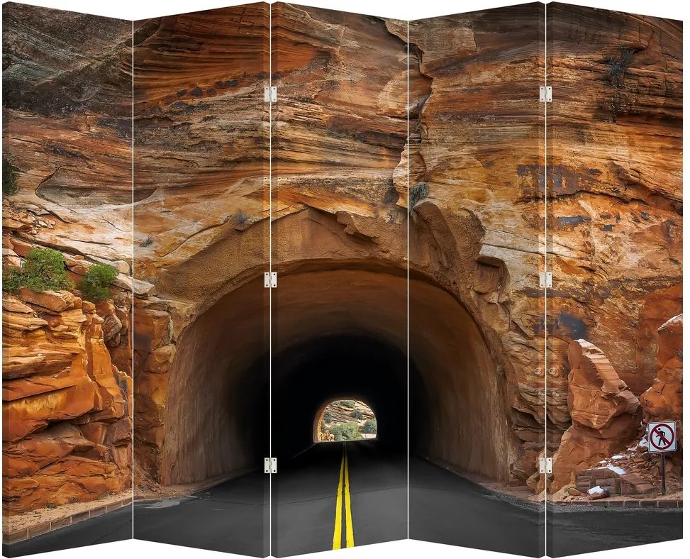 Paravan - Tunel în stâncă (210x170 cm)