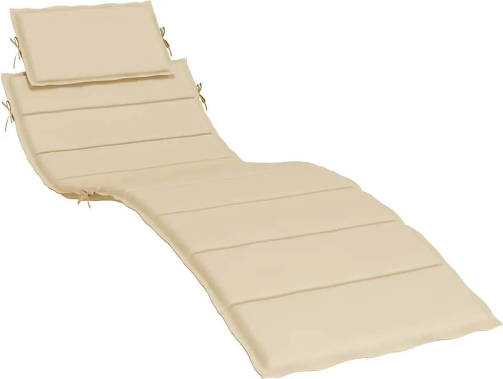 vidaXL Pernă de șezlong, bej, 186x58x4 cm, textil oxford