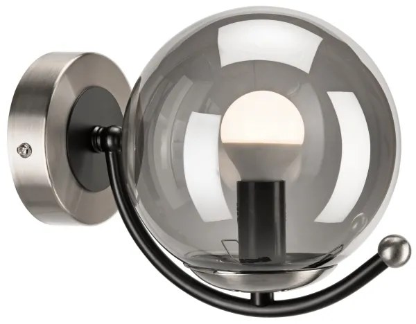 Aplică GEORGIA 1xE14/5W/230V crom mat/fumuriu