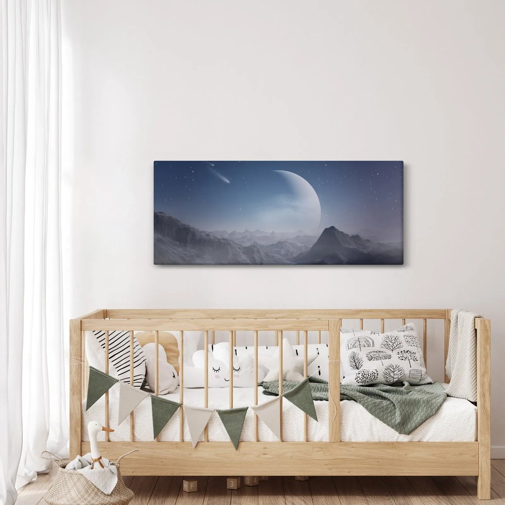 Tablou - Cer deasupra stâncilor (120x50 cm)