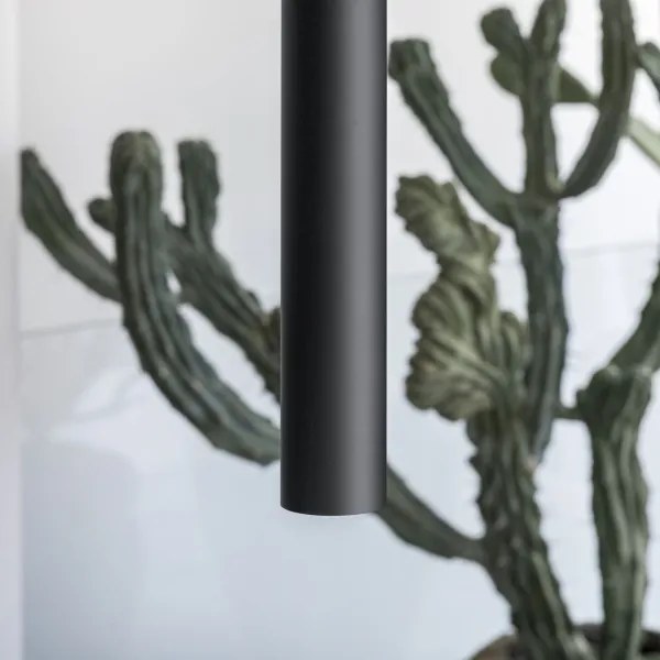 Ideal Lux - Pendul LED LOOK, 1x GU10/7W/230V, CRI 90, Ø 6 cm, negru